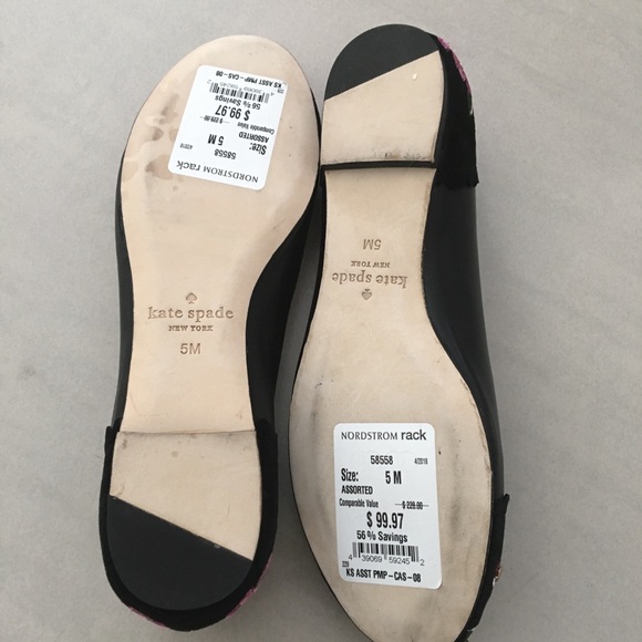 Kate Spade ♠️ Floral Black Shoes - Picture 6 of 6